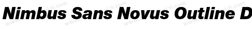 Nimbus Sans Novus Outline D Bla Reg字体转换